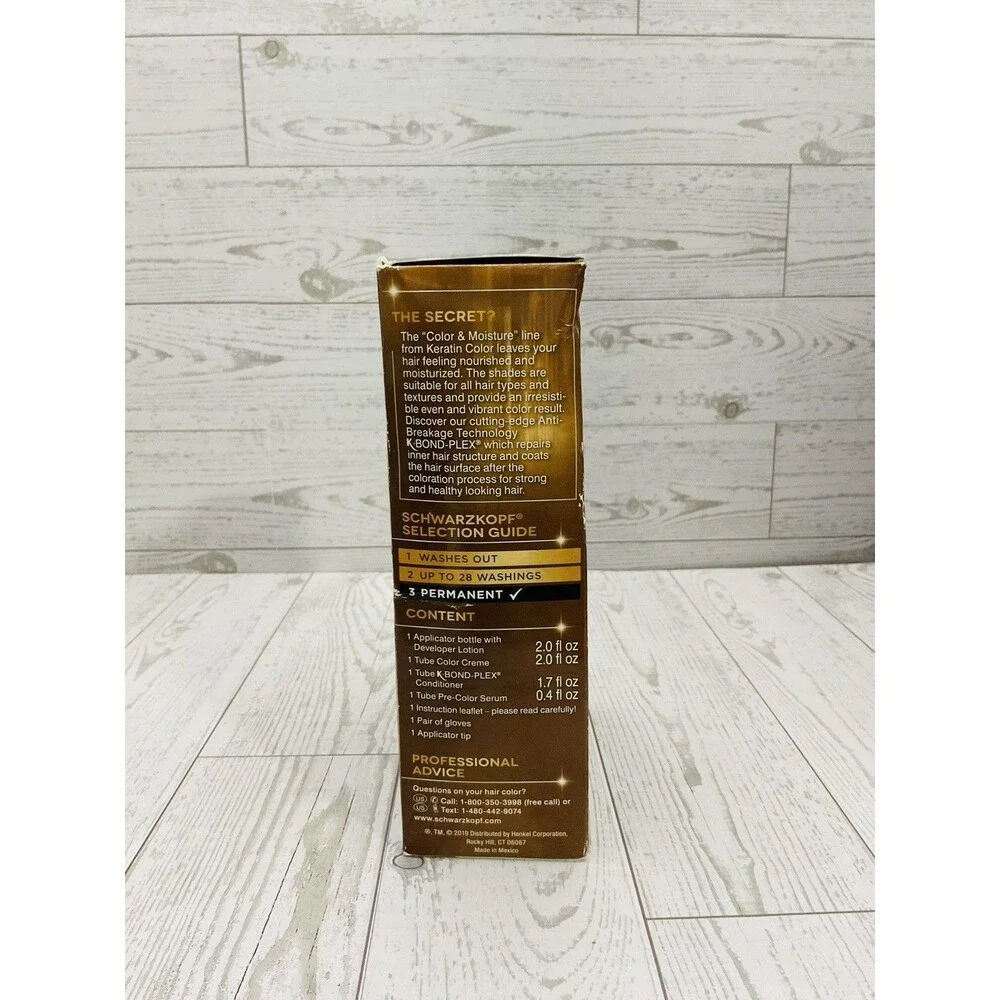 Schwarzkopf Keratin Color 1.0 Jet Black Permanent Hair Color
